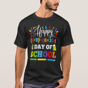 T-shirt Math Formula 100 Jours D'École Garçons Filles Thé