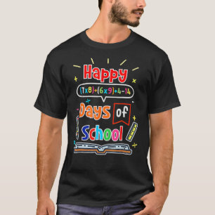 T-shirt Math Formula 100 Jours D'École Joyeux 100E Jour De