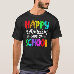 T-shirt Math Formula 100 Jours D'École Math Enseignant 100