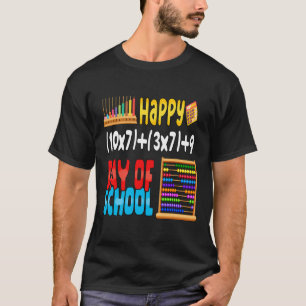 T-shirt Math Formula 100 Jours D'École Pour Les Étudiants