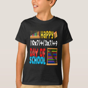 T-shirt Math Formula 100 Jours D'École Pour Les Étudiants