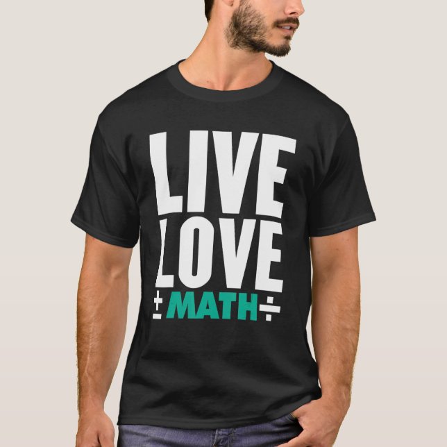 T-shirt Math Graphisme Pour Femmes Filles Math Mathématici (Devant)