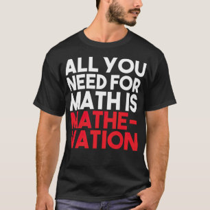 T-shirt MATH HATERS ÉTUDIANTS FUNNY CADEAUX andalous chev
