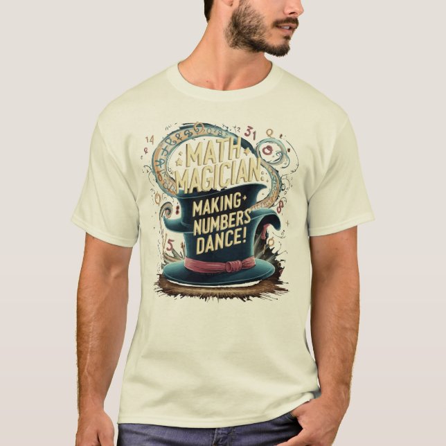 T-shirt Math Magicien Design pour Math Enseignant cadeau (Devant)