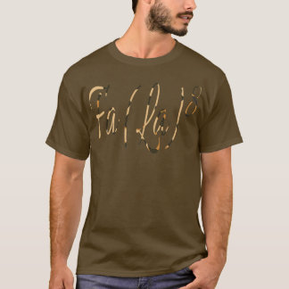 T-shirt Math Nerd Noël Fa lalala exponentielle Leopard Fun