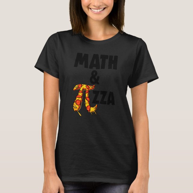 T-shirt Math & Pizza Pi Femmes Mathlétiques Aimer Annivers (Devant)