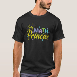 T-shirt Math Princess Genius Girl smart child