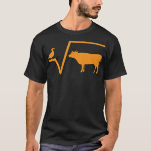 T-shirt Math racine école de vache penelope drôle