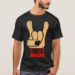 T-shirt Math Rocks Rock and Roll Funny Math Cadeau Idée ce