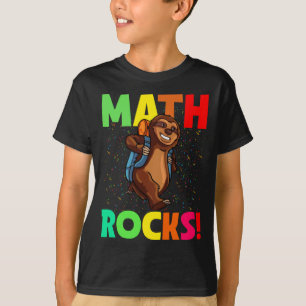 T-shirt Math Rocks Sloth Retour À L'École