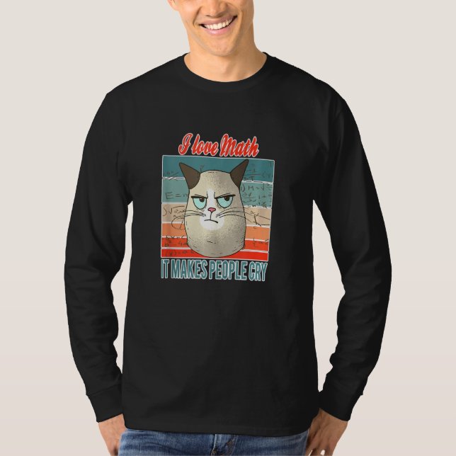 T-shirt Math S Pour Un Math Genius Science Chat (Devant)