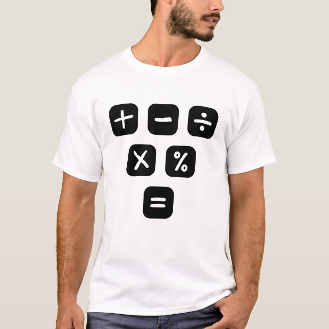 T-shirt Math Symbols mathematical Signs (Devant)