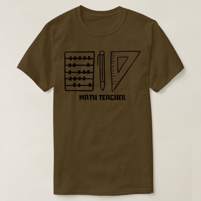 T-shirt Math Teacher (Design devant)