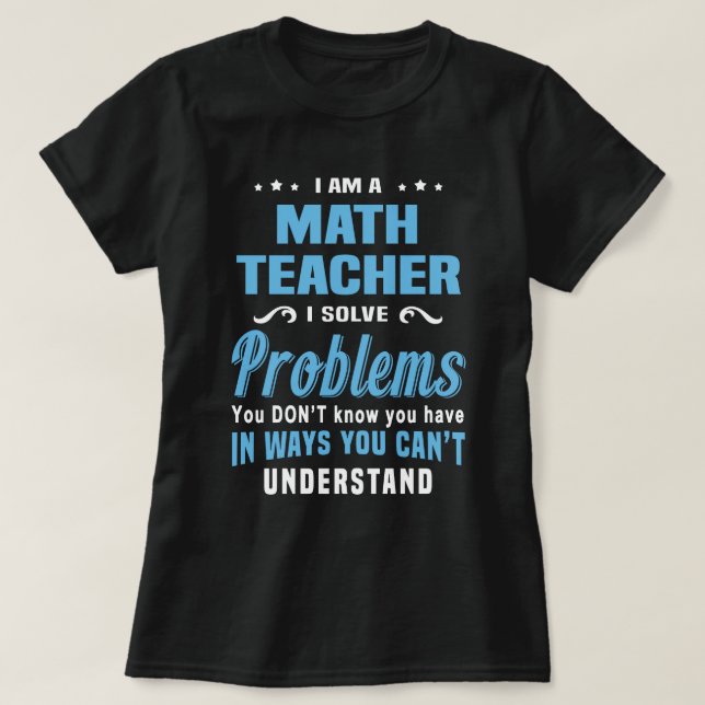 T-shirt Math Teacher (Design devant)
