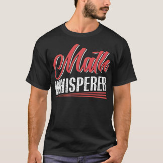 T-shirt Math Whisperer grande pensée rouge