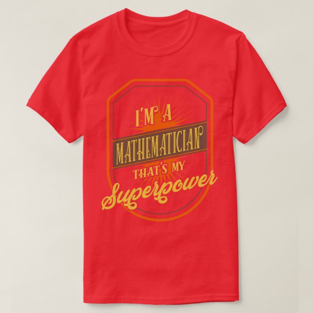 T-shirt Mathématicien (Design devant)