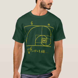 T-shirt Mathematics Golden Spiral T 