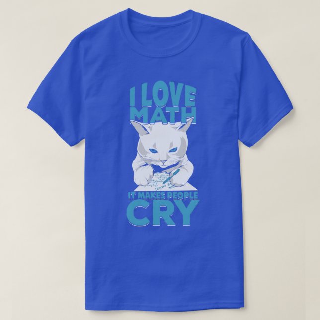 T-shirt Mathématiques amusant Chat Mathématiques Mathémati (Design devant)