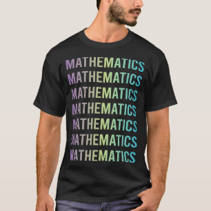 T-shirt Mathématiques Bleu Violet Maths Mathématiques