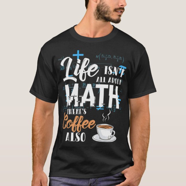T-shirt Mathématiques Mathématiques Math Enseignant Café P (Devant)