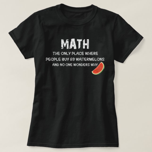 T-shirt maths (Design devant)