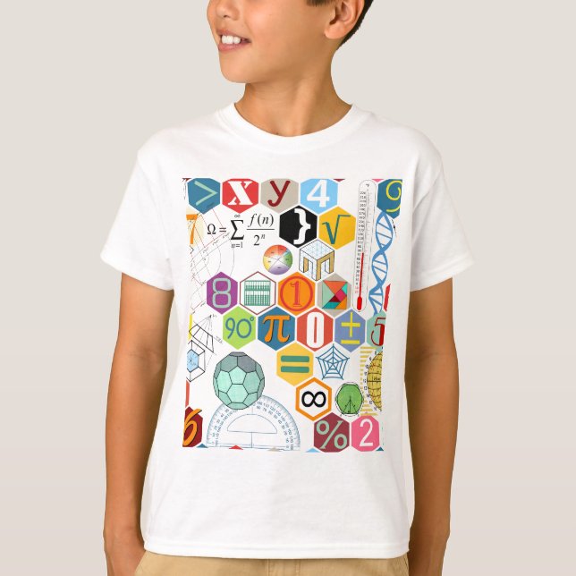 T-shirt Maths (blanches) (Devant)