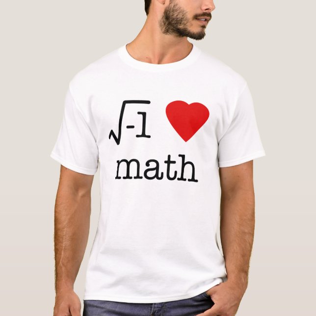 T-shirt maths du coeur i (Devant)