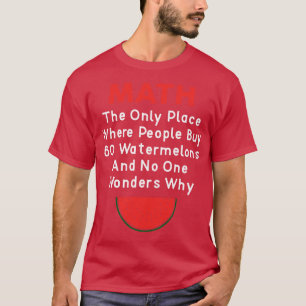 T-shirt Maths et pastèques (1)