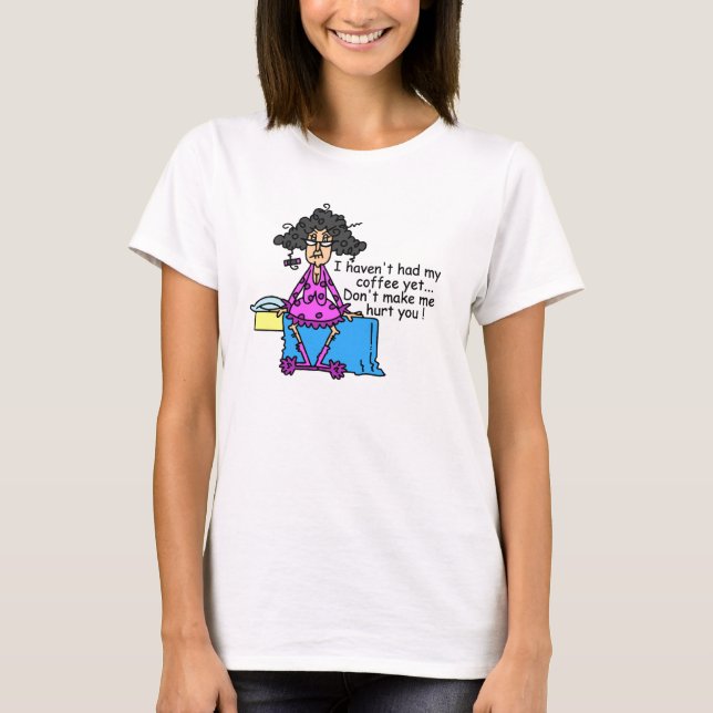 T-shirt Matin Avant Humour Café (Devant)