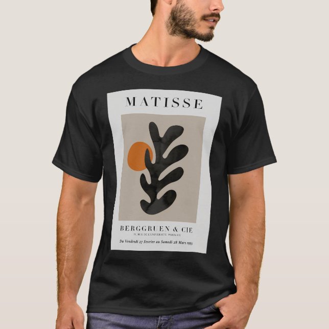 T-shirt Matisse Cutout Imprimer Orange Neutre Matisse Art (Devant)
