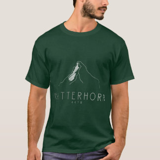 T-shirt Matterhorn Alpes Montagne Randonnée Alpinisme vin