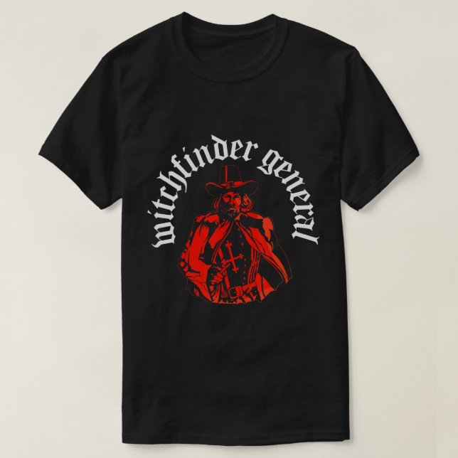 T-shirt Matthew Hopkins - Witchfinder General Witch Hunter (Design devant)