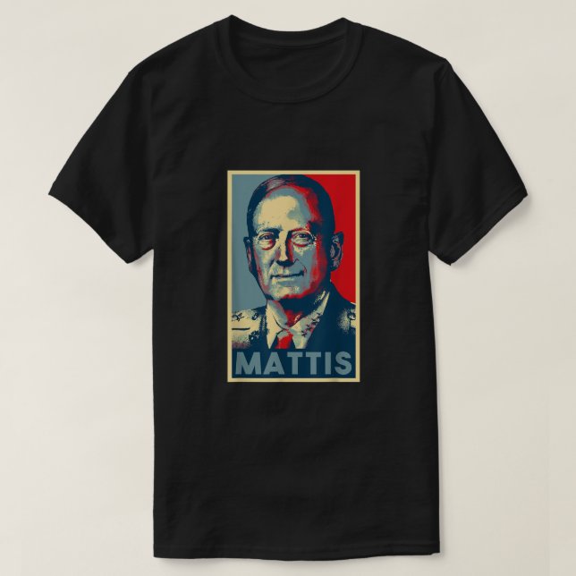 T-shirt Mattis Pour Président 2020 Général Mad Dog Mattis  (Design devant)