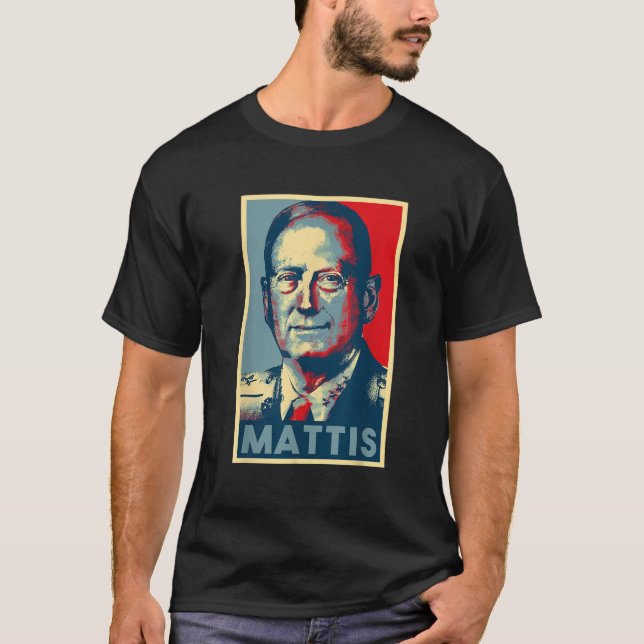 T-shirt Mattis Pour Président 2020 Général Mad Dog Mattis  (Devant)