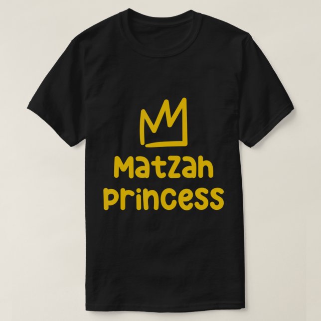 T-shirt Matzah Princess Funny Passover Kids Afikoman Jews (Design devant)