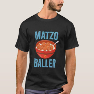 T-shirt Matzo Baller Funny Basketball Hanoukka Holiday