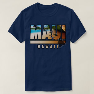 T-shirt Maui Hawaii Avec Les Îles Hawaïennes