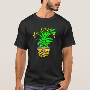 T-shirt Maui Kalikimaka Pun Hawaiian Christmas Pineappy