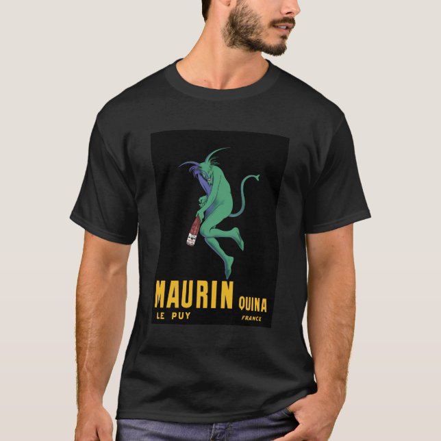 T-shirt Maurin Quina - Cappiello 1906 - absinthe Apertif (Devant)