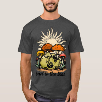 T-shirt Mauvais À L'Os Déplaisant Retro Crâne Vintage Avec