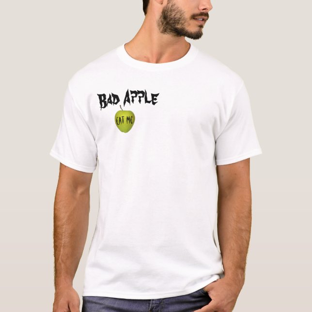 T-shirt Mauvais Apple (blanc) (Devant)