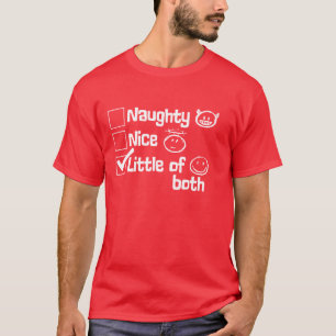T-shirt Mauvais. Bien. Petit peu des deux. Noël drôle