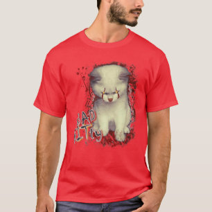 T-shirt Mauvais chat KITTY Halloween Film d'horreur pour h