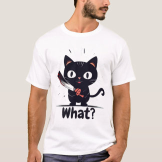 T-shirt Mauvais Chat - Quoi ?