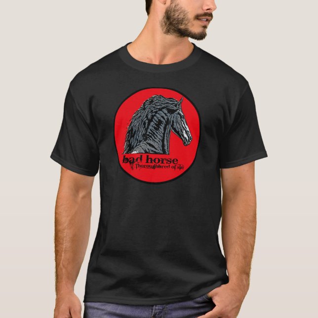 T-shirt Mauvais cheval (Devant)