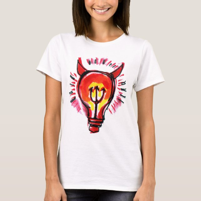 T-shirt mauvais de génie (Devant)