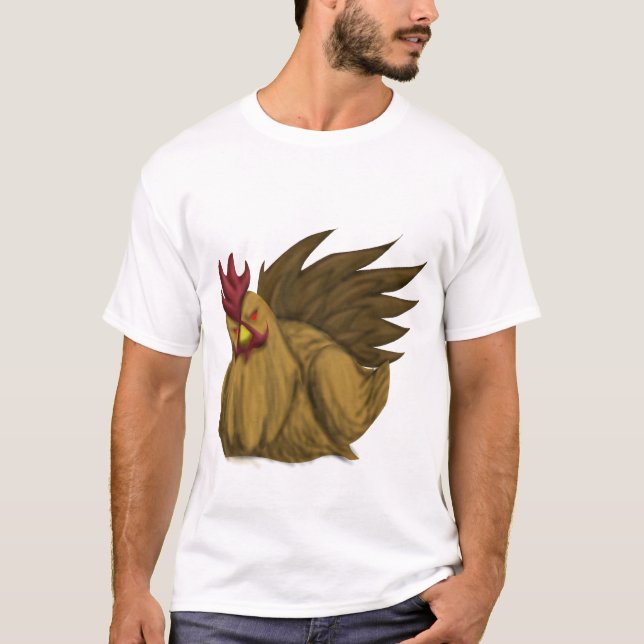 T-shirt mauvais de poulet (simple) (Devant)