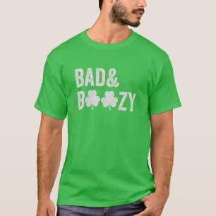 T-shirt Mauvais Et Boozy Drôle Saint Patrick Day Boire Du 
