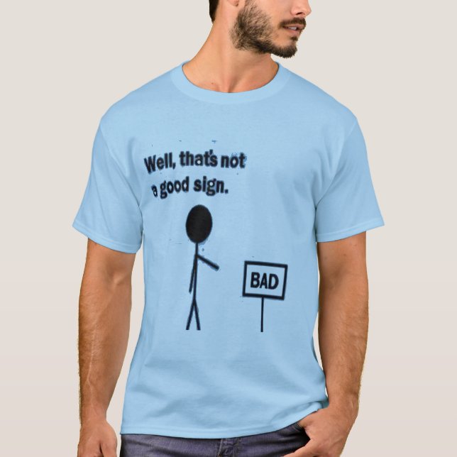 T-shirt Mauvais signe (Devant)