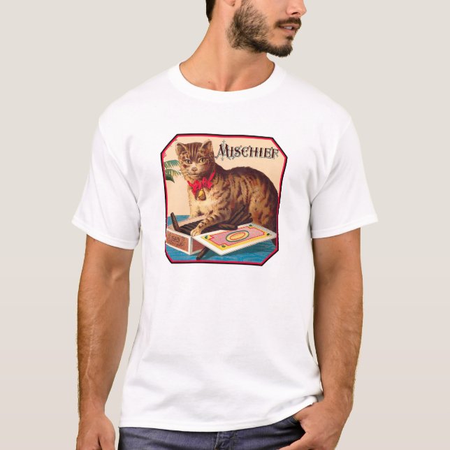 T-shirt Mauvais ton chat (Devant)